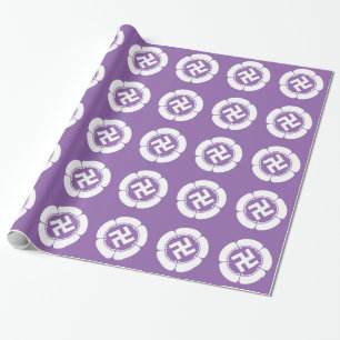 Five watermelons and five-pronged manji wrapping paper