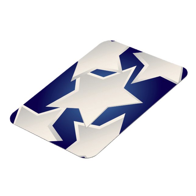 Five white stars magnet (Left Side)