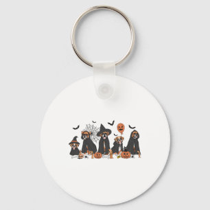 Five Witch Boxer Dog Halloween Boxer Dog Spooky Se Keychain