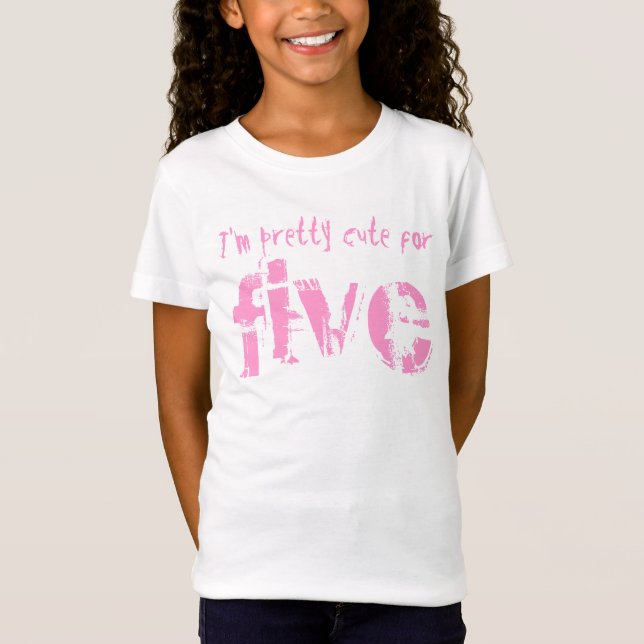 Five Year Old 5th Birthday Gift V011 T-Shirt (Front)
