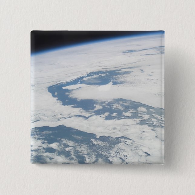 Five year old icebergs near South Georgia Islan Button (Front)