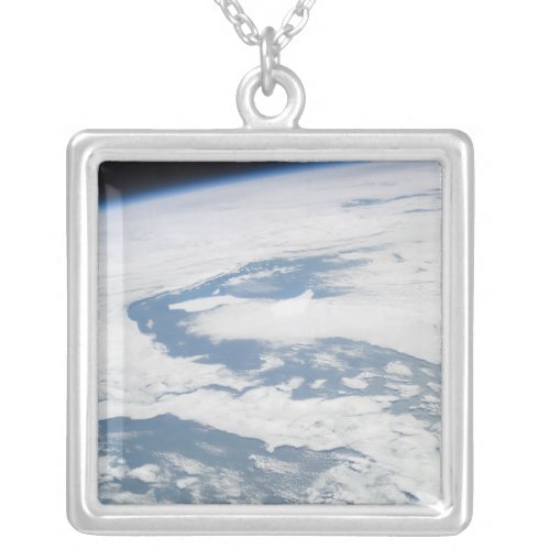 Five year old icebergs near South Georgia Islan Silver Plated Necklace