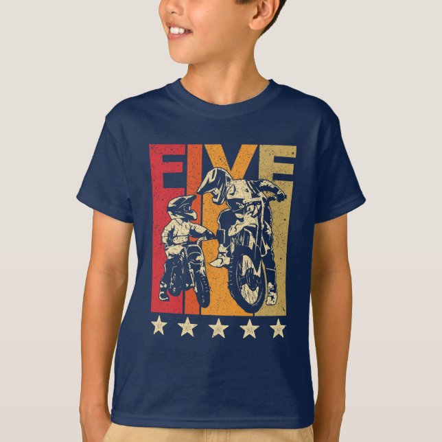 Five Years Birthday  5 Year Old Boy - 5th Birthday T-Shirt (Front)