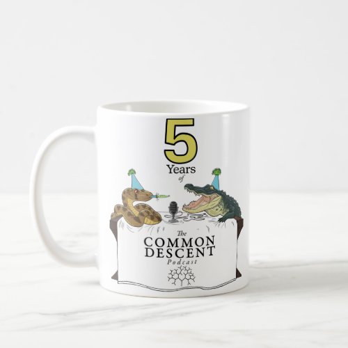 Five Years of the Common Descent Podcast Coffee Mug