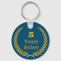 Five Years Sober, Personalizable Sobriety Keepsake