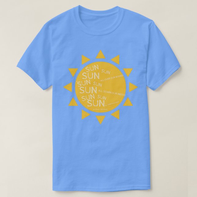Five Years Time Sun T-Shirt (Design Front)