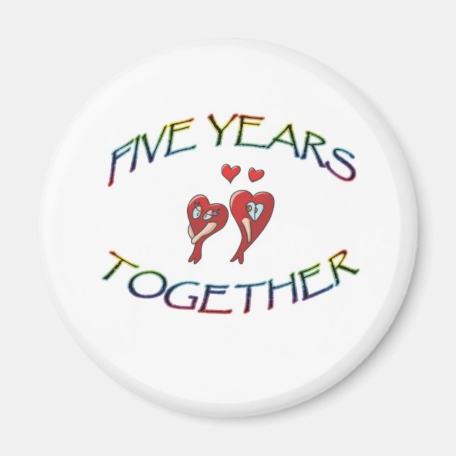 FIVE YEARS TOGETHER MAGNET (Front)