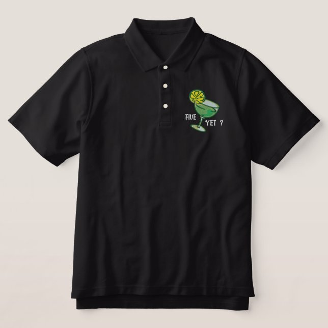 "FIVE YET" MEN'S POLO EMBROIDERED SHIRT (Design Front)