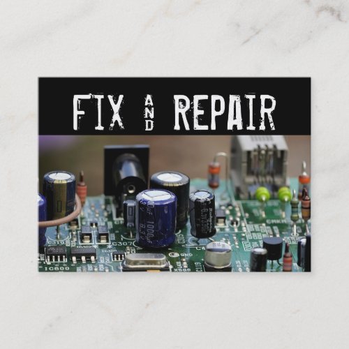 Fix and Repair Business Card