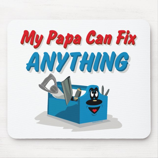 Fix Anything Papa Mouse Pad (Front)