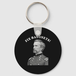 Fix Bayonets Civil War Quote Joshua Chamberlain Keychain