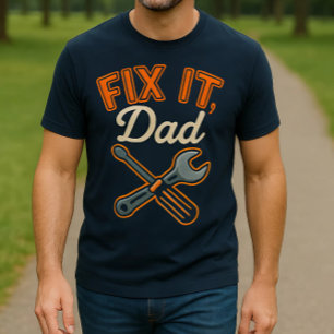 Fix It, Dad Retro Mechanic & Handyman T-Shirt