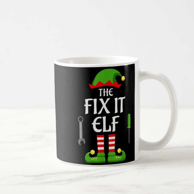Fix It Elf Family Matching Group Christmas  Coffee Mug (Right)