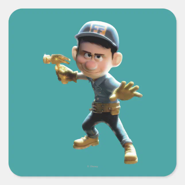 Fix-It Felix Jr. 1 Square Sticker | Zazzle