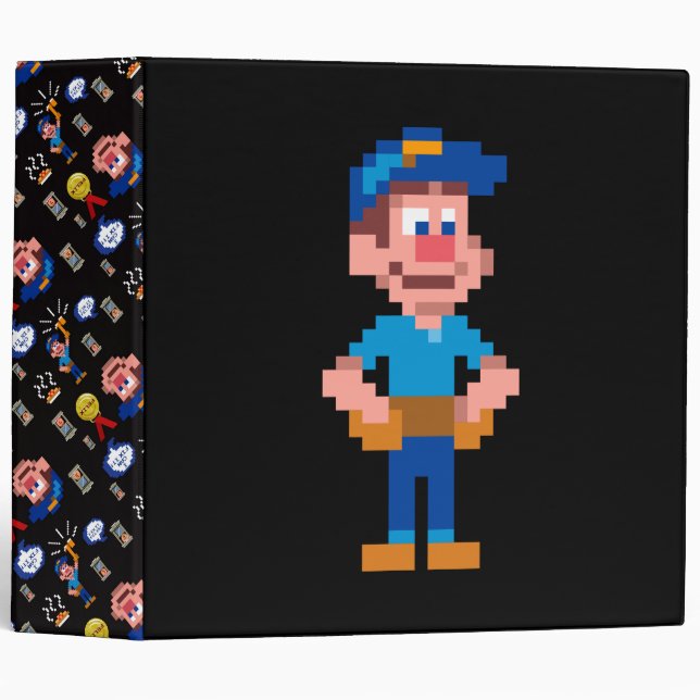 Fix-It Felix Jr 3 Ring Binder (Front/Spine)