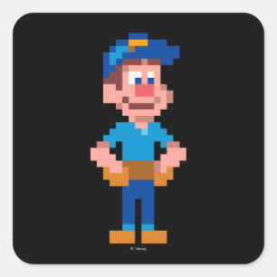 Fix-It Felix Jr Square Sticker