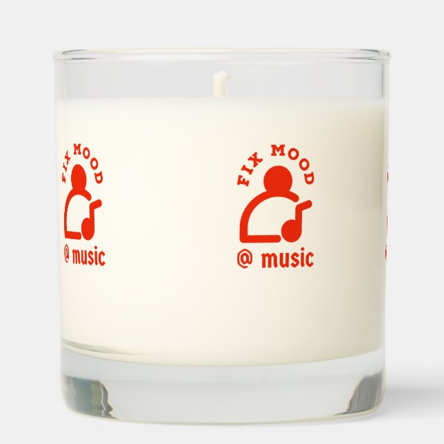 Fix Mood @By Music Scented Candle (Front)