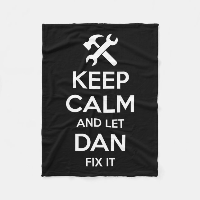 Fix Quote Funny Birthday Personalized Name Gift Id Fleece Blanket (Front)