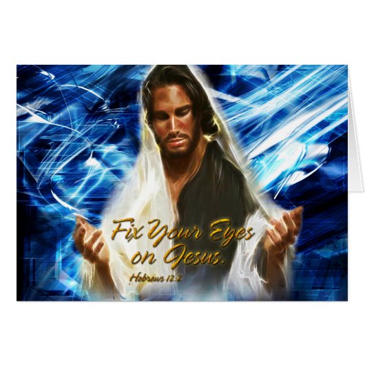Fix Your Eyes on Jesus 2 Card (Front Horizontal)