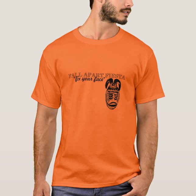 "fix your face" African Mask T-Shirt (Front)