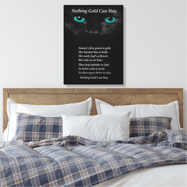 Fixed Eyes Canvas Print (Insitu(Bedroom))
