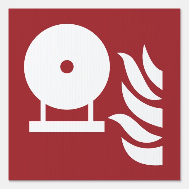 Fixed Fire Extinguisher Bottle Safety Sign (Front)
