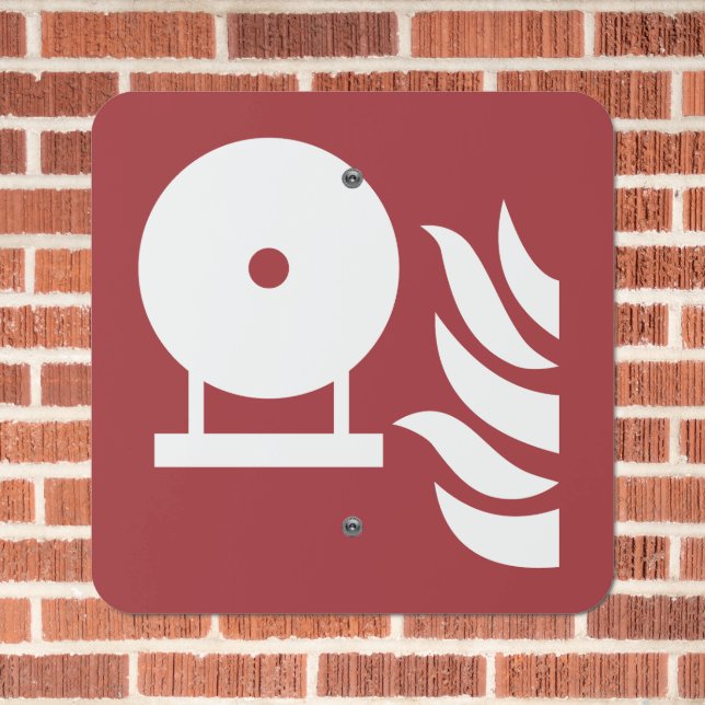 Fixed Fire Extinguisher Bottle Safety Sign (In Situ(Brick))