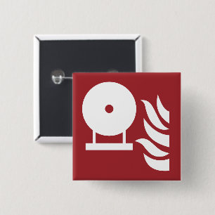 Fixed Fire Extinguisher Bottle Safety Sign Button