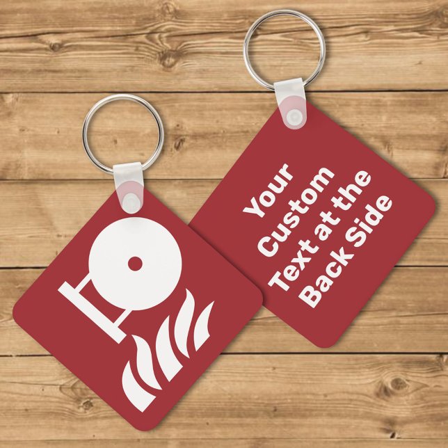 Fixed Fire Extinguisher Bottle Safety Sign Keychain (Creator Uploaded)