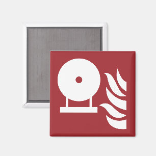 Fixed Fire Extinguisher Bottle Safety Sign Magnet
