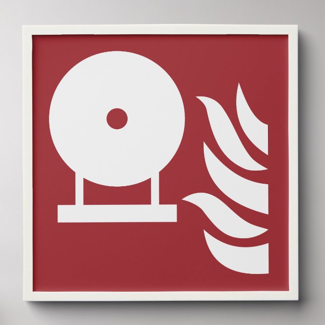 Fixed Fire Extinguisher Bottle Safety Sign Peel And Stick Photo Tile (Front Set)