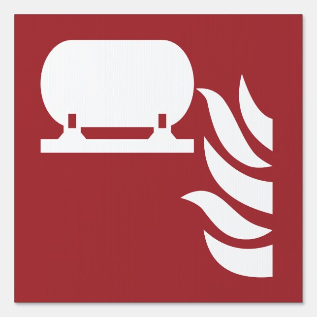 Fixed Fire Extinguisher Installation Safety Sign (Front)