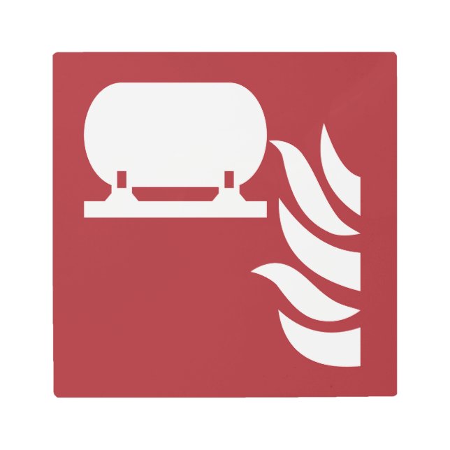 Fixed Fire Extinguisher Installation Safety Sign (Front)
