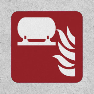 Fixed Fire Extinguisher Installation Safety Sign Patch