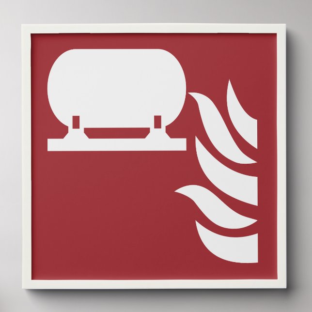 Fixed Fire Extinguisher Installation Safety Sign Peel And Stick Photo Tile (Front Set)
