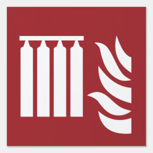 Fixed Fire Extinguishing Battery Safety Sign