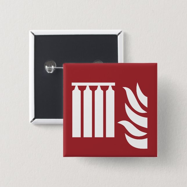 Fixed Fire Extinguishing Battery Safety Sign Button (Front & Back)