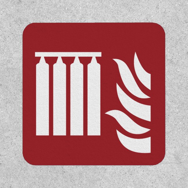 Fixed Fire Extinguishing Battery Safety Sign Patch (Front)
