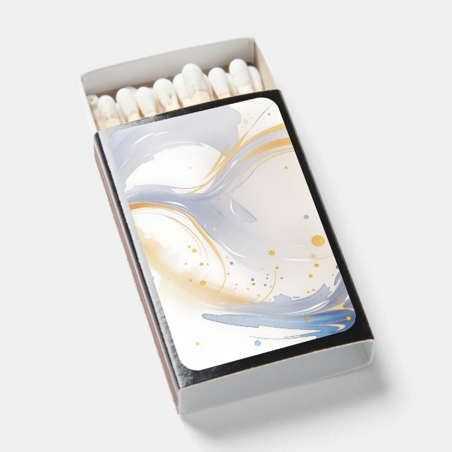 Fixed Watercolor Golden Matchboxes (Front Open)