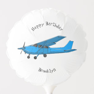 Fixed-wing aircraft cartoon illustration balloon