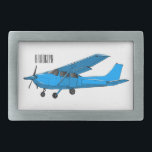 Fixed-wing aircraft cartoon illustration belt buckle<br><div class="desc">Fixed-wing aircraft cartoon illustration</div>