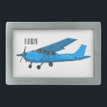 Fixed-wing aircraft cartoon illustration belt buckle<br><div class="desc">Fixed-wing aircraft cartoon illustration</div>