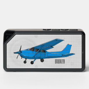Fixed-wing aircraft cartoon illustration bluetooth speaker