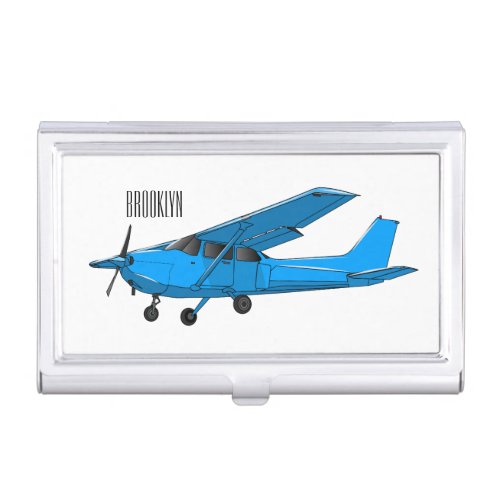 Fixed_wing aircraft cartoon illustration business card case