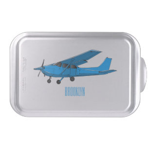 Fixed-wing aircraft cartoon illustration cake pan