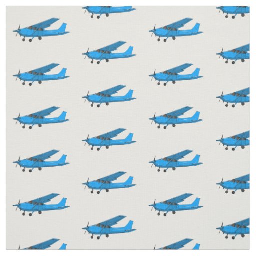 Fixed-wing aircraft cartoon illustration fabric