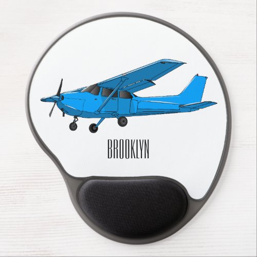 Fixed_wing aircraft cartoon illustration gel mouse pad