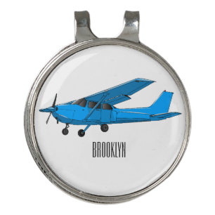 Fixed-wing aircraft cartoon illustration golf hat clip