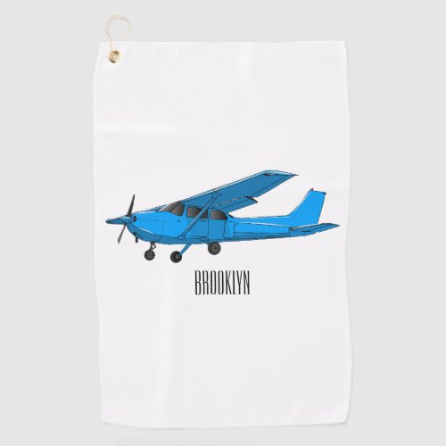 Fixed_wing aircraft cartoon illustration golf towel