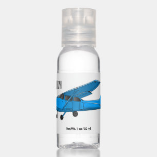 Fixed-wing aircraft cartoon illustration hand sanitizer